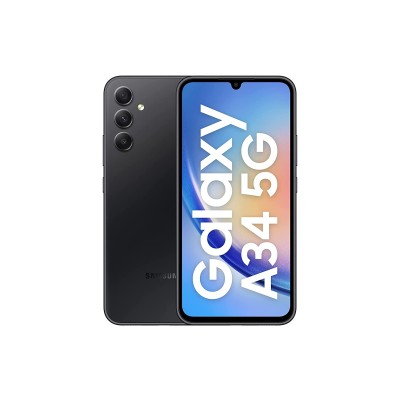 2026型号|三星Galaxy A34（5G）|（8GB 128GB）|本地设置1年三星保修|免费25W PD适配器和透明外壳