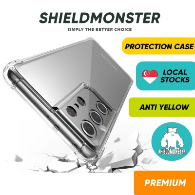 Shieldmonster三星手机壳外壳透明TPU适用于S23 Ultra/S23+/S23/S22/S21+/S21U/Note 20 Ultra/S20+